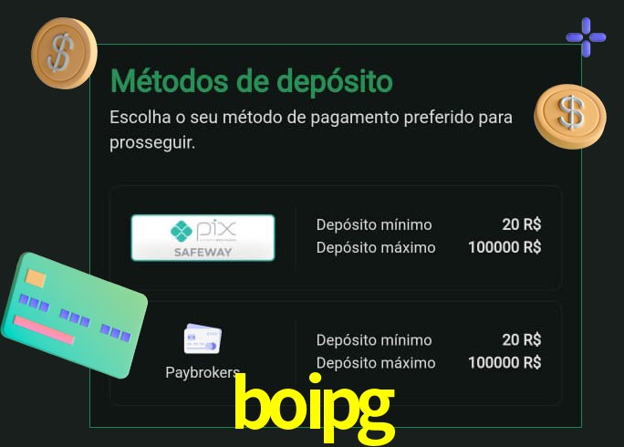 O cassino boipg oferece uma grande variedade de métodos de pagamento