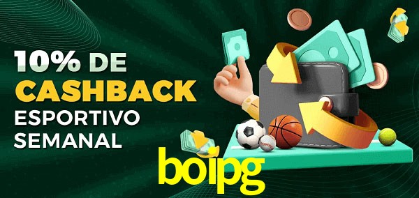 10% de bônus de cashback na boipg